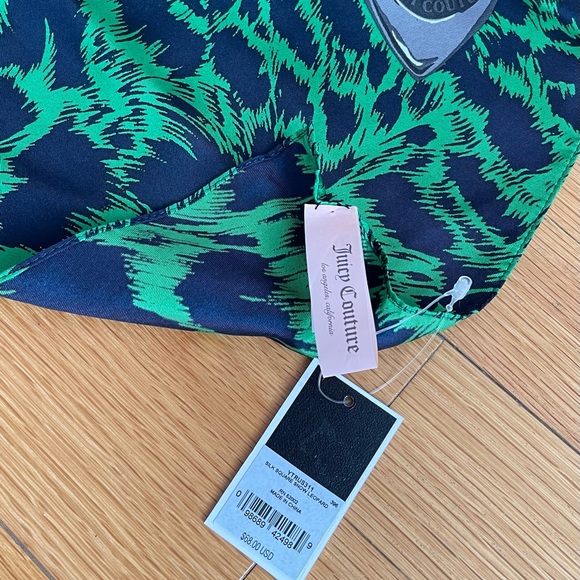 Juicy couture 100% silk scarf (35”x35”) - Picture 3 of 4